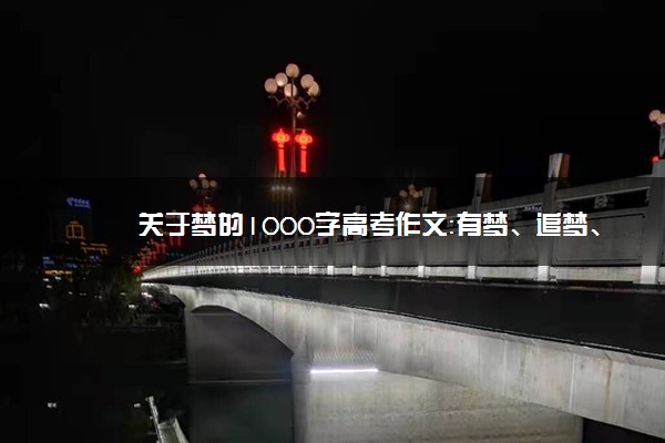 关于梦的1000字高考作文：有梦、追梦、圆梦