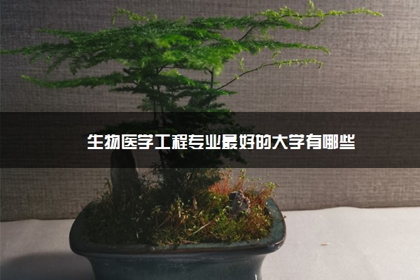 生物医学工程专业最好的大学有哪些