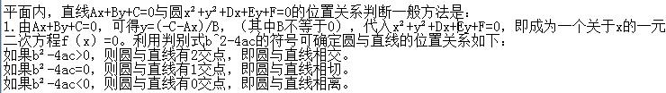 高中数学知识点：圆的方程