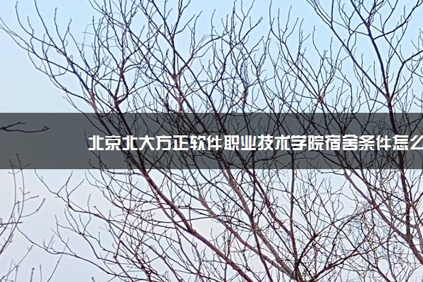 北京北大方正软件职业技术学院宿舍条件怎么样