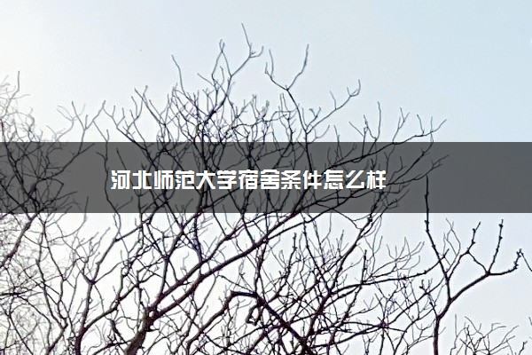 河北师范大学宿舍条件怎么样