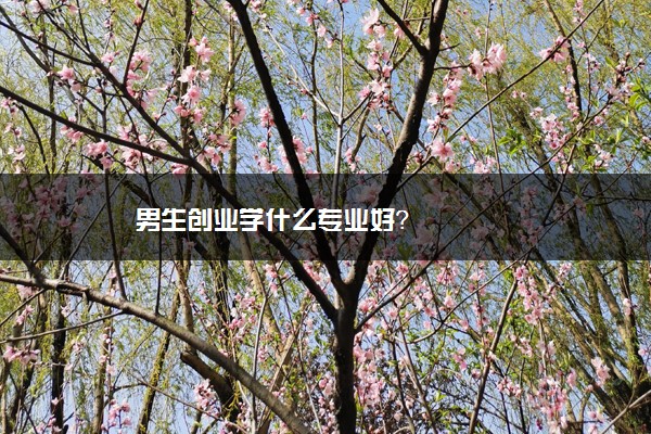 男生创业学什么专业好？