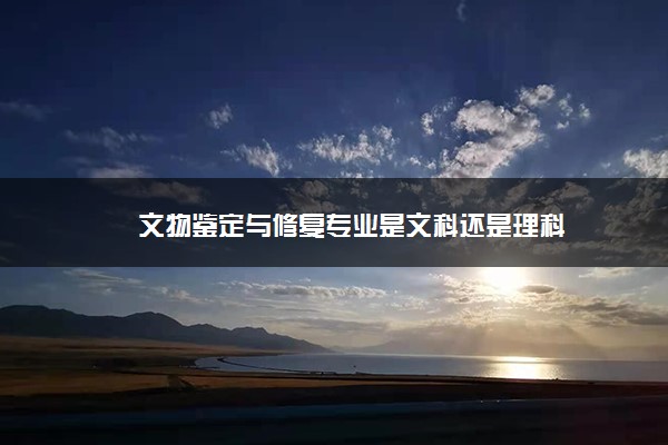 文物鉴定与修复专业是文科还是理科