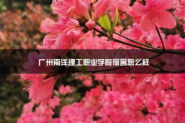 广州南洋理工职业学院宿舍怎么样