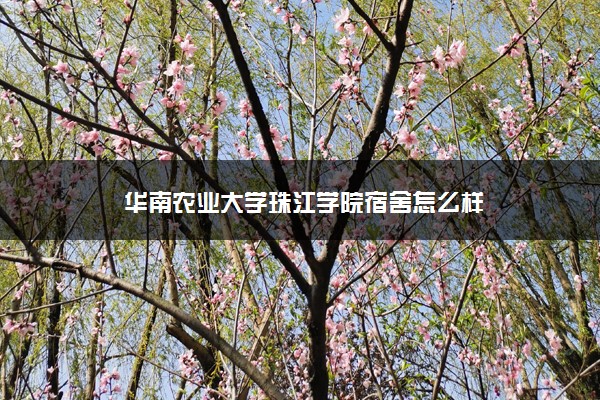 华南农业大学珠江学院宿舍怎么样