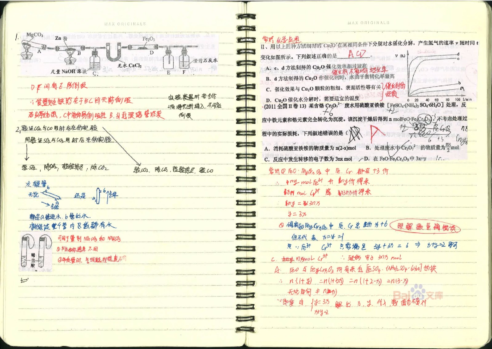 衡水中学状元手写笔记[化学]