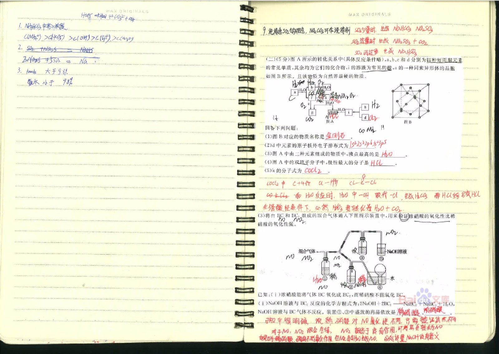 衡水中学状元手写笔记[化学]