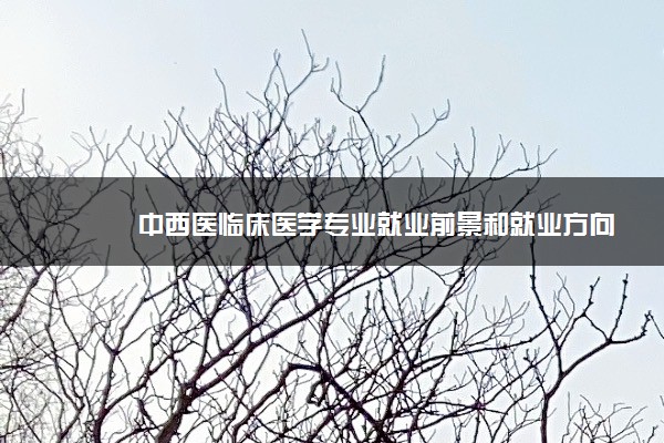 中西医临床医学专业就业前景和就业方向