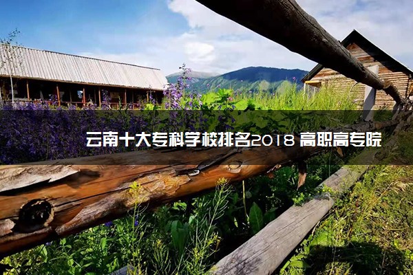 云南十大专科学校排名2018 高职高专院校排名前十