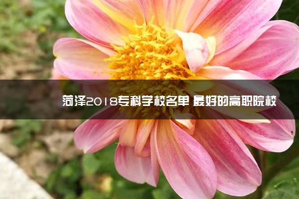 菏泽2018专科学校名单 最好的高职院校有哪些