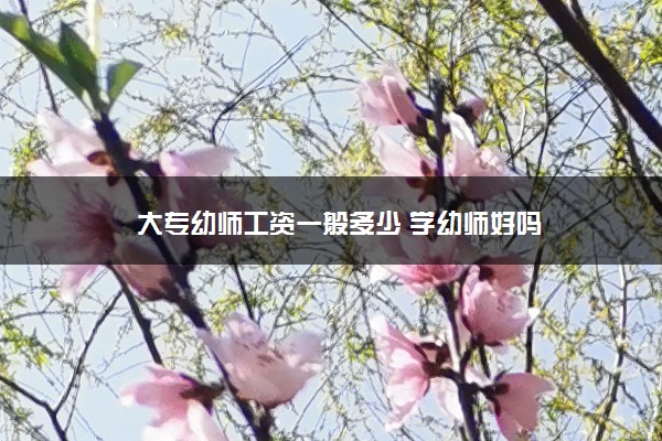 大专幼师工资一般多少 学幼师好吗