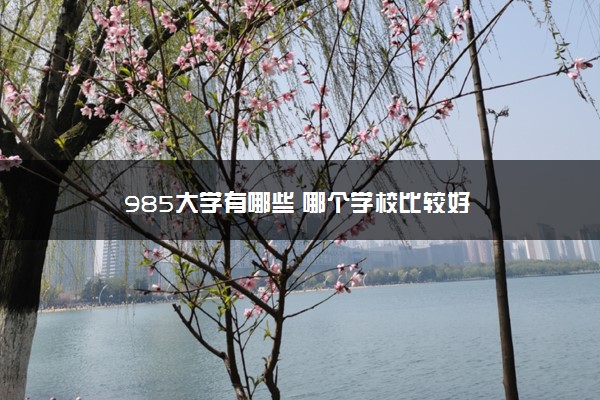 985大学有哪些 哪个学校比较好