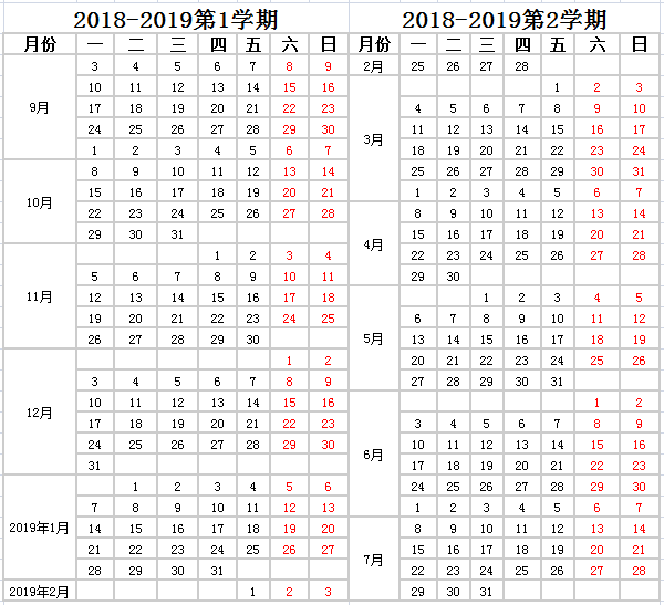 2019四川高校寒假放假时间安排