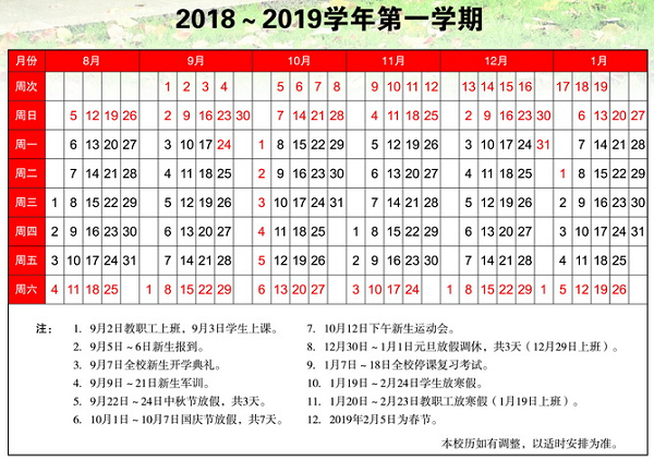 2019中央民族大学寒假放假时间 什么时候放寒假