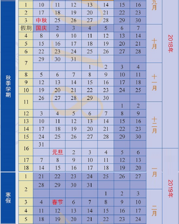 2019北京科技大学寒假放假时间 什么时候放寒假