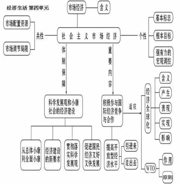 高中政治必修一全书框架图