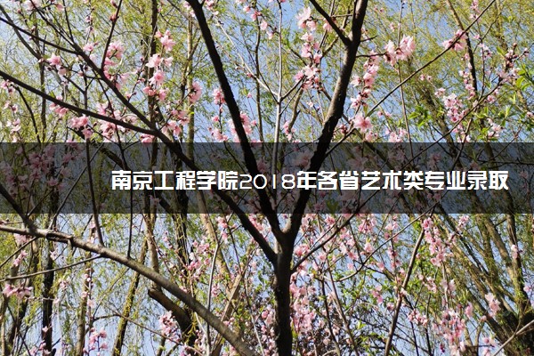 南京工程学院2018年各省艺术类专业录取分数线