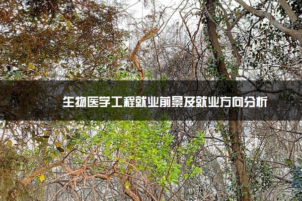 生物医学工程就业前景及就业方向分析