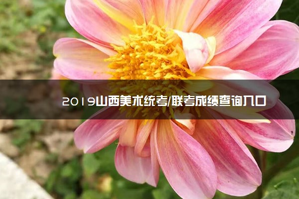 2019山西美术统考/联考成绩查询入口