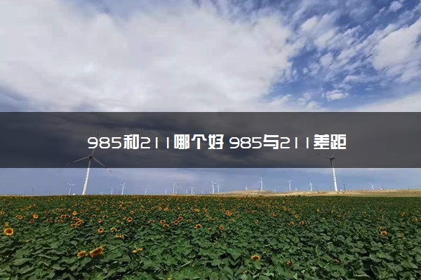 985和211哪个好 985与211差距有多大