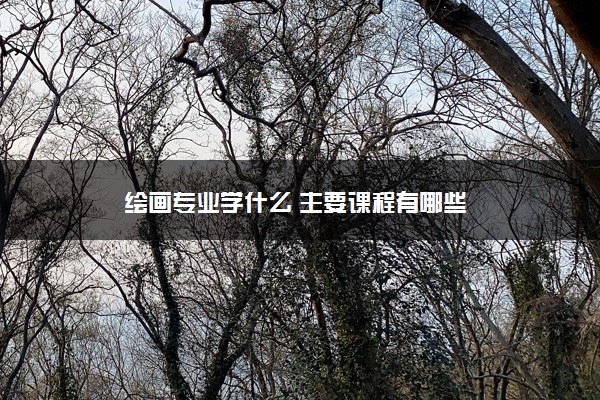 绘画专业学什么 主要课程有哪些