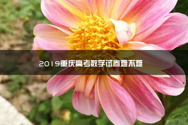 2019重庆高考数学试卷难不难