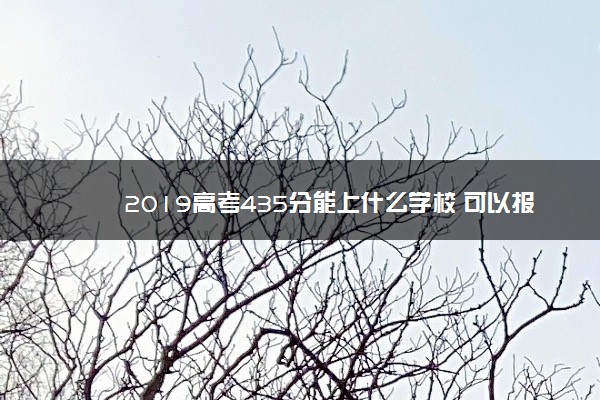 2019高考435分能上什么学校 可以报哪些学校