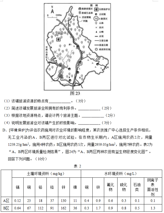 2019江苏高考地理试题及答案【word真题试卷】