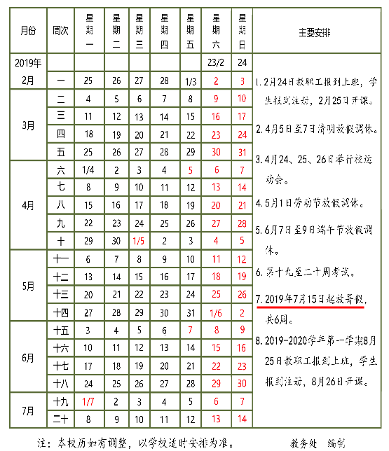 2019青海各大学暑假放假时间安排表