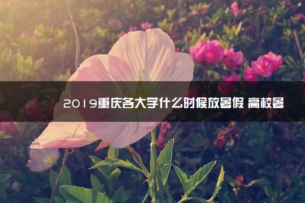 2019重庆各大学什么时候放暑假 高校暑假放假时间表