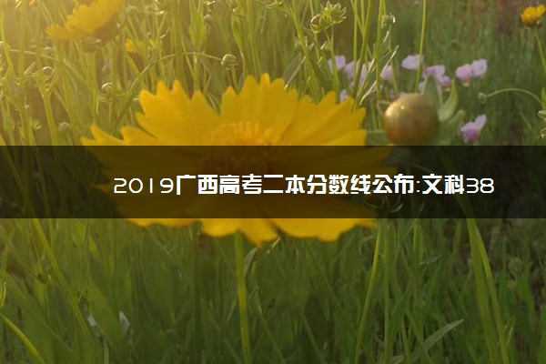 2019广西高考二本分数线公布：文科388 理科347