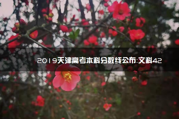 2019天津高考本科分数线公布：文科428 理科400