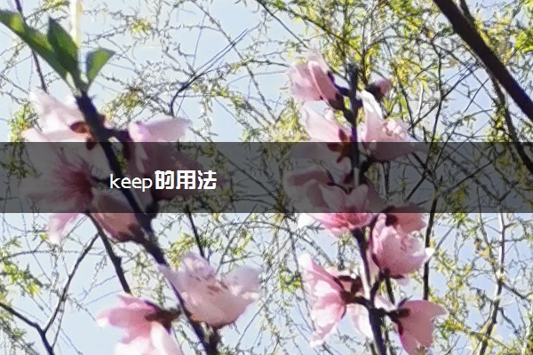 keep的用法