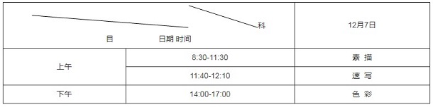 2020年湖南高生艺术类专业考试时间及科目