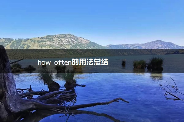 how often的用法总结