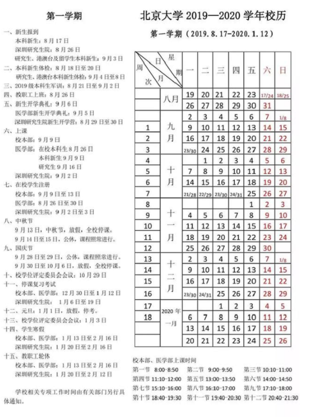 2020年北京各高校什么时候放寒假