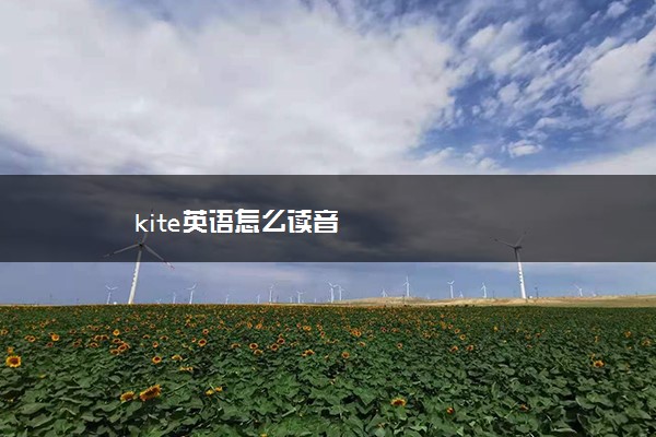 kite英语怎么读音