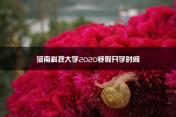 河南科技大学2020寒假开学时间