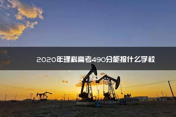 2020年理科高考490分能报什么学校