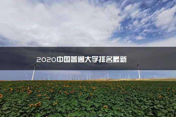 2020中国普通大学排名最新