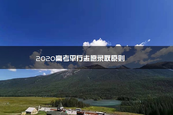 2020高考平行志愿录取原则