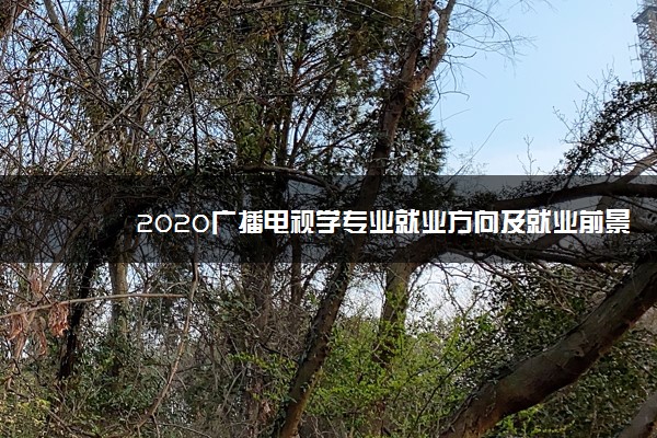 2020广播电视学专业就业方向及就业前景