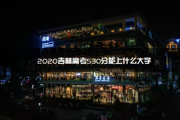 2020吉林高考530分能上什么大学