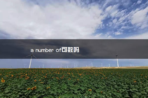 a number of可数吗