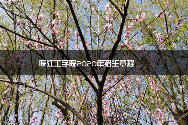 皖江工学院2020年招生章程