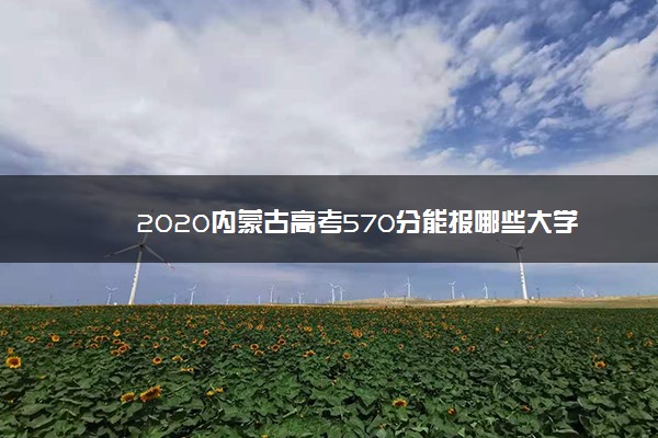 2020内蒙古高考570分能报哪些大学