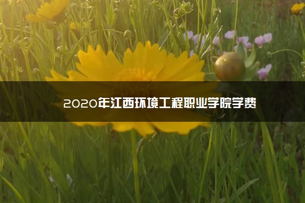 2020年江西环境工程职业学院学费