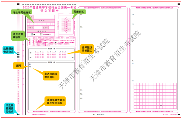 2020高考答题卡怎么涂正确图片