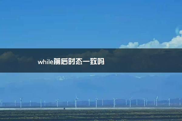 while前后时态一致吗