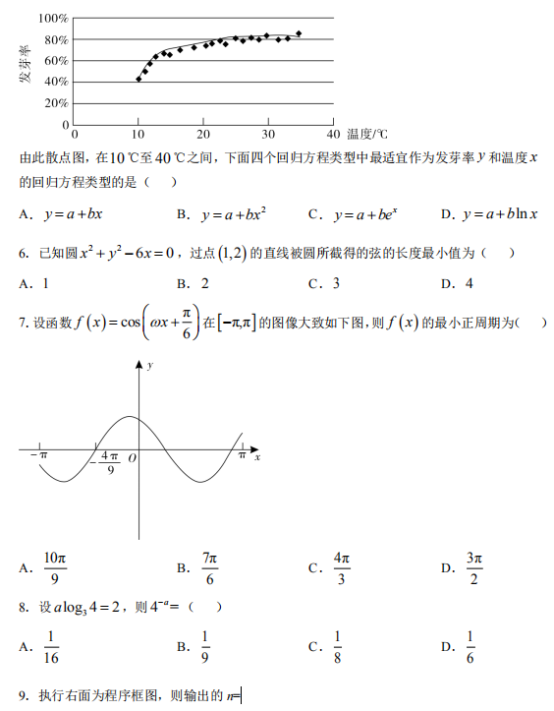 2020全国1卷高考文科数学试题【word真题试卷】